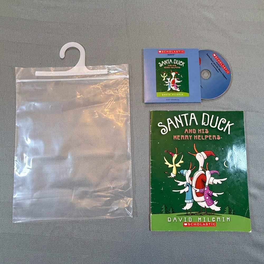 Santa Duck and His Merry Helpers David Milgrim Scholastic Book & CD Holiday 2517